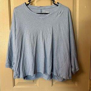 Aerie Light Blue cropped Tee